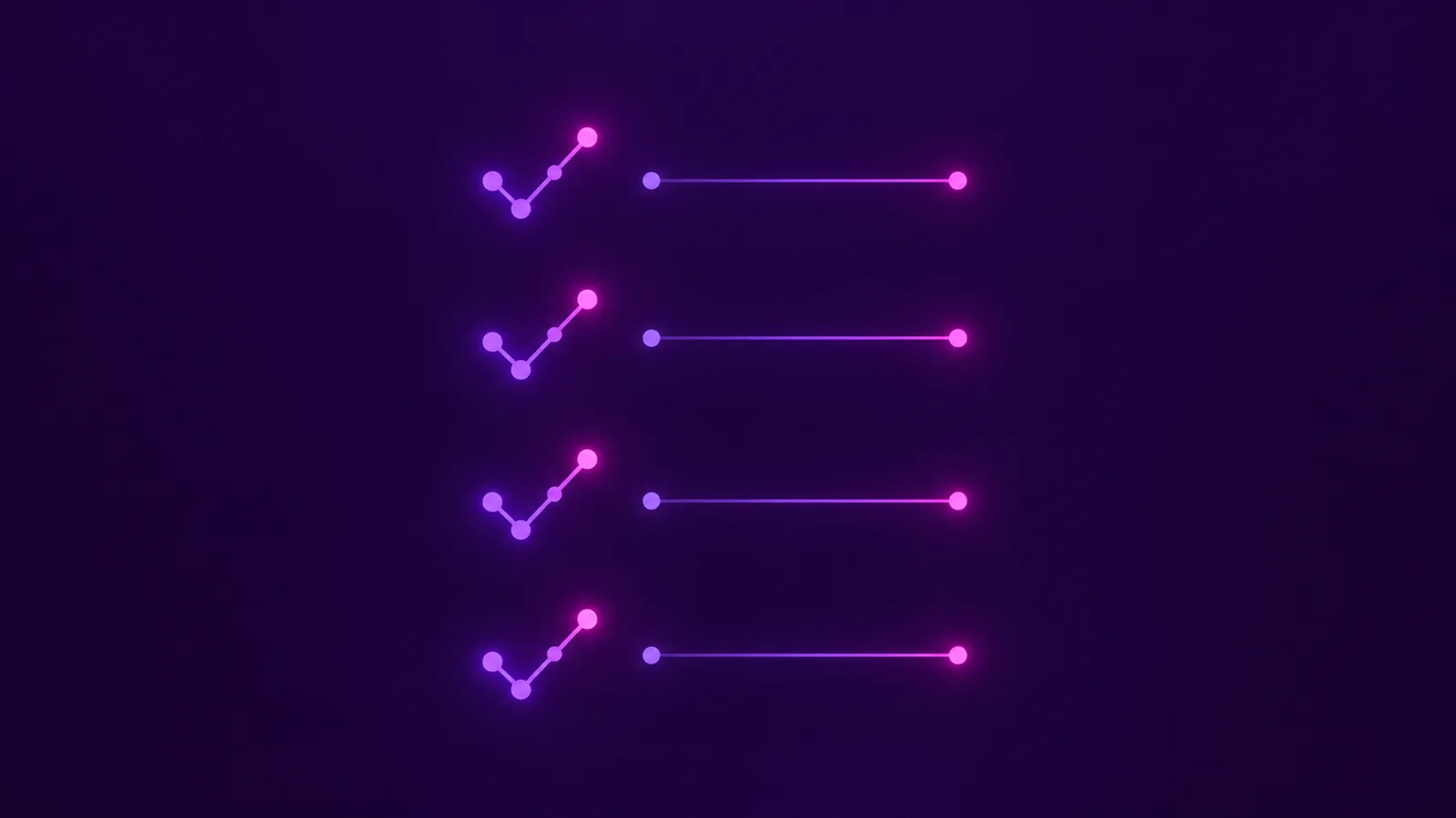Glowing checklist lines representing an EVV audit-readiness checklist