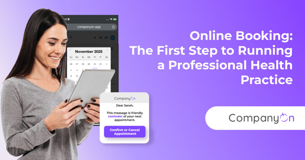 online booking for therapists