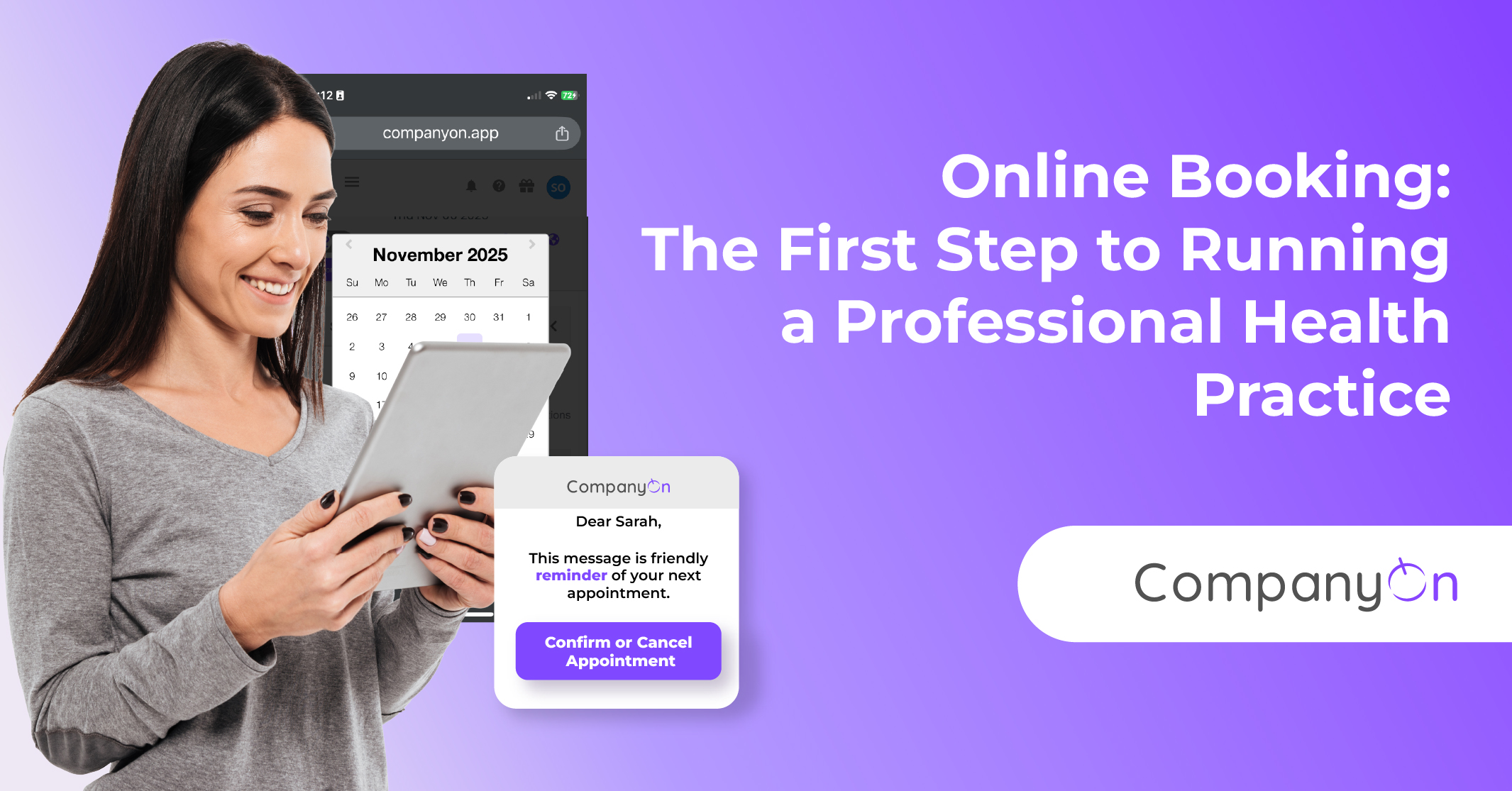 online booking for therapists