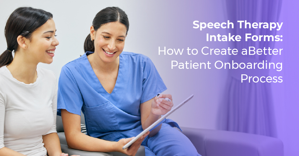 speech therapy intake forms